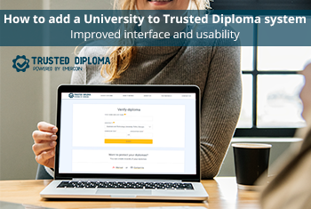 How to add records to Trusted Diploma. Improved interface and usability 
