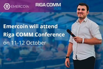 Emercoin will visit RIGA COMM conference 