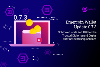 Emercoin Wallet is Updated to the 0.7.3 version 