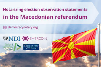 Macedonia Referendum Provides an Opportunity to Beta Test Blockchain-Powered Notarization Platform 