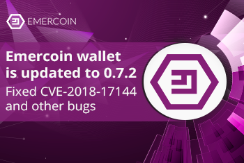 Emercoin wallet is updated to 0.7.2 