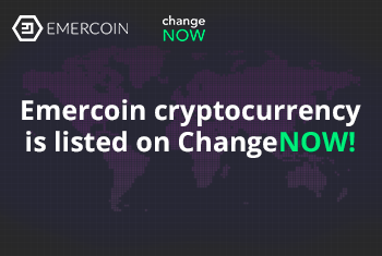 Emercoin cryptocurrency is listed on ChangeNOW! 